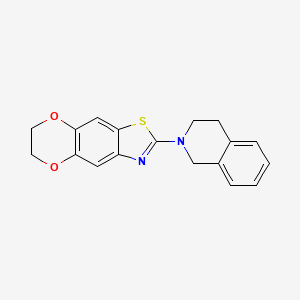 2-(3,4-dihydroisoquinolin-2(1H)-yl)-6,7-dihydro[1,4]dioxino[2,3-f][1,3]benzothiazole