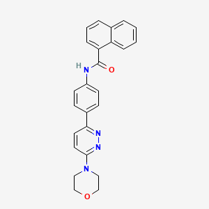 N-(4-(6-morpholinopyridazin-3-yl)phenyl)-1-naphthamide