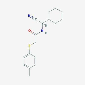 N-[cyano(cyclohexyl)methyl]-2-[(4-methylphenyl)sulfanyl]acetamide