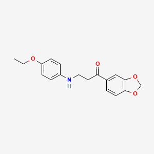 1-(1,3-Benzodioxol-5-yl)-3-(4-ethoxyanilino)-1-propanone