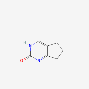 molecular formula C8H10N2O B2765630 4-甲基-1,5,6,7-四氢-2H-环戊[3,4-d]嘧啶-2-酮 CAS No. 88267-95-2