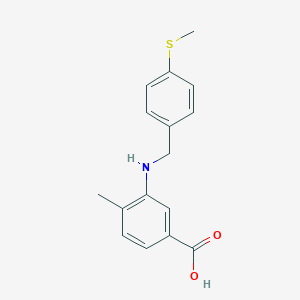 4-Methyl-3-{[4-(methylsulfanyl)benzyl]amino}benzoic acid