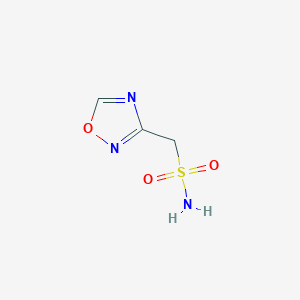 molecular formula C3H5N3O3S B2765647 1,2,4-噁二唑-3-甲烷磺酰胺 CAS No. 1602430-93-2