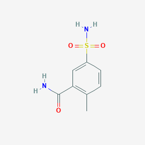 molecular formula C8H10N2O3S B2765649 2-Methyl-5-sulfamoylbenzamide CAS No. 76503-36-1