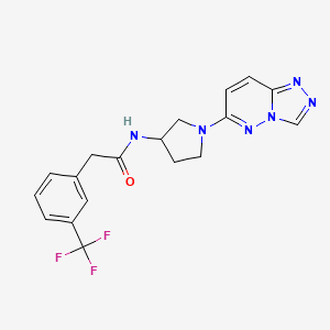 N-(1-([1,2,4]triazolo[4,3-b]pyridazin-6-yl)pyrrolidin-3-yl)-2-(3-(trifluoromethyl)phenyl)acetamide