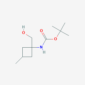 molecular formula C11H21NO3 B2765699 tert-Butyl (1-(hydroxymethyl)-3-methylcyclobutyl)carbamate CAS No. 2297658-81-0