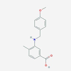 3-[(4-Methoxybenzyl)amino]-4-methylbenzoic acid