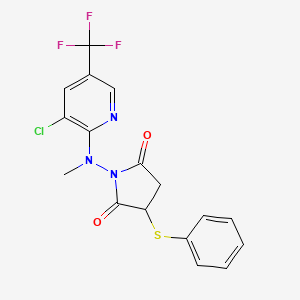 1-[[3-chloro-5-(trifluoromethyl)-2-pyridinyl](methyl)amino]-3-(phenylsulfanyl)dihydro-1H-pyrrole-2,5-dione