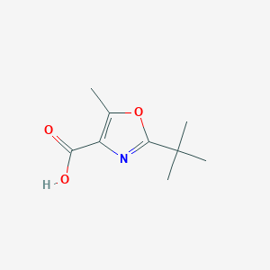 molecular formula C9H13NO3 B2765709 2-叔丁基-5-甲基-噁唑-4-甲酸 CAS No. 355020-52-9