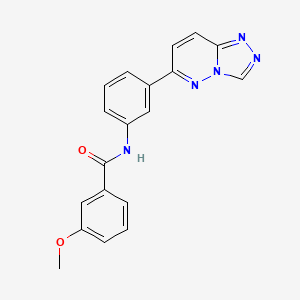 3-methoxy-N-[3-([1,2,4]triazolo[4,3-b]pyridazin-6-yl)phenyl]benzamide