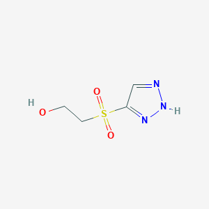 molecular formula C4H7N3O3S B2765719 2-(2H-Triazol-4-ylsulfonyl)ethanol CAS No. 1934463-04-3