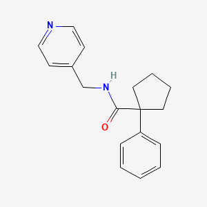 (Phenylcyclopentyl)-N-(4-pyridylmethyl)formamide