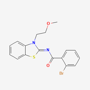 (Z)-2-bromo-N-(3-(2-methoxyethyl)benzo[d]thiazol-2(3H)-ylidene)benzamide