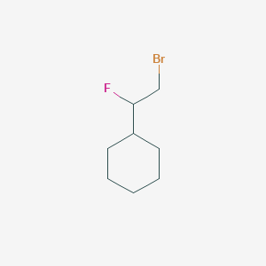 molecular formula C8H14BrF B2765746 (2-Bromo-1-fluoroethyl)cyclohexane CAS No. 1785344-69-5
