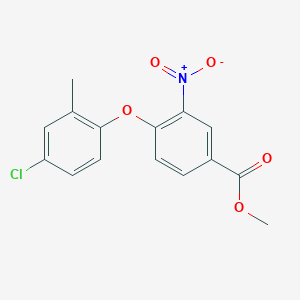 molecular formula C15H12ClNO5 B2765752 Methyl 4-(4-chloro-2-methylphenoxy)-3-nitrobenzoate CAS No. 478246-29-6