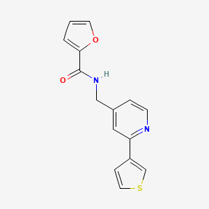 molecular formula C15H12N2O2S B2765759 N-((2-(thiophen-3-yl)pyridin-4-yl)methyl)furan-2-carboxamide CAS No. 2034314-96-8
