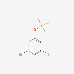 molecular formula C9H12Br2OSi B2765765 3,5-二溴苯氧基三甲基硅烷 CAS No. 856766-98-8