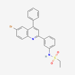N-(3-(6-bromo-4-phenylquinolin-2-yl)phenyl)ethanesulfonamide