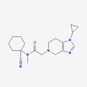 N-(1-cyanocyclohexyl)-2-{1-cyclopropyl-1H,4H,5H,6H,7H-imidazo[4,5-c]pyridin-5-yl}-N-methylacetamide