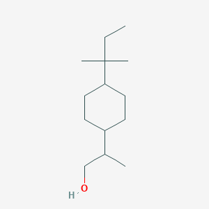 molecular formula C14H28O B2765806 2-[4-(2-Methylbutan-2-yl)cyclohexyl]propan-1-ol CAS No. 203639-67-2
