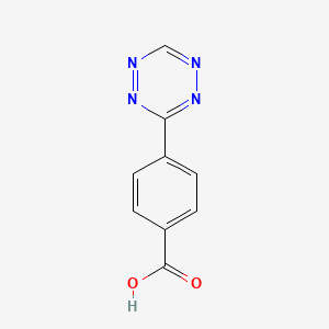 molecular formula C9H6N4O2 B2765810 4-(1,2,4,5-Tetrazin-3-yl)benzoic acid CAS No. 1345866-65-0