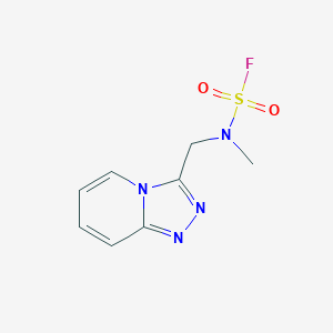 molecular formula C8H9FN4O2S B2765813 N-Methyl-N-([1,2,4]triazolo[4,3-a]pyridin-3-ylmethyl)sulfamoyl fluoride CAS No. 2411245-14-0