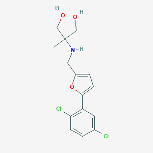 molecular formula C15H17Cl2NO3 B276583 2-({[5-(2,5-Dichlorophenyl)-2-furyl]methyl}amino)-2-methyl-1,3-propanediol 