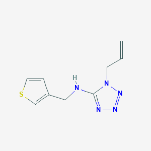 molecular formula C9H11N5S B276587 1-(prop-2-en-1-yl)-N-(thiophen-3-ylmethyl)-1H-tetrazol-5-amine 