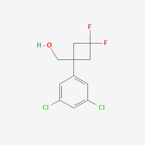 molecular formula C11H10Cl2F2O B2765875 [1-(3,5-二氯苯基)-3,3-二氟环丁基]甲醇 CAS No. 2375260-47-0