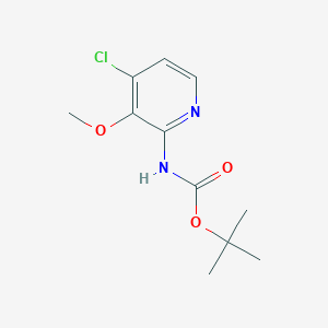molecular formula C11H15ClN2O3 B2765877 tert-butyl N-(4-chloro-3-methoxy-2-pyridyl)carbamate CAS No. 2306265-33-6