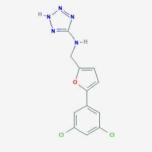 N-{[5-(3,5-dichlorophenyl)furan-2-yl]methyl}-2H-tetrazol-5-amine
