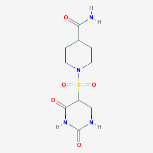 1-[(2,4-Dioxo-1,3-diazinan-5-yl)sulfonyl]piperidine-4-carboxamide