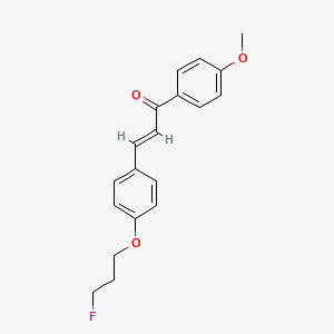 (E)-3-[4-(3-fluoropropoxy)phenyl]-1-(4-methoxyphenyl)prop-2-en-1-one