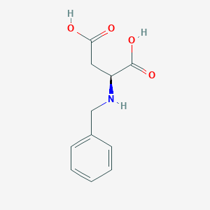 molecular formula C11H13NO4 B2765923 (2S)-2-(benzylamino)butanedioic acid CAS No. 5555-22-6; 67354-61-4