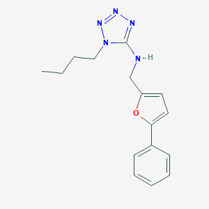 molecular formula C16H19N5O B276593 1-butyl-N-[(5-phenylfuran-2-yl)methyl]-1H-tetrazol-5-amine 