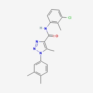 molecular formula C19H19ClN4O B2765936 N-(3-氯-2-甲基苯基)-1-(3,4-二甲基苯基)-5-甲基-1H-1,2,3-三唑-4-羧酰胺 CAS No. 902887-84-7
