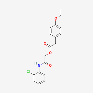 B2765957 2-[(2-Chlorophenyl)amino]-2-oxoethyl (4-ethoxyphenyl)acetate CAS No. 1331301-42-8
