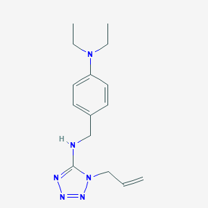 molecular formula C15H22N6 B276597 N-{[4-(DIETHYLAMINO)PHENYL]METHYL}-1-(PROP-2-EN-1-YL)-1,2,3,4-TETRAZOL-5-AMINE 