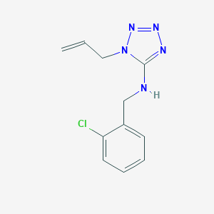 molecular formula C11H12ClN5 B276598 1-allyl-N-(2-chlorobenzyl)-1H-tetraazol-5-amine 