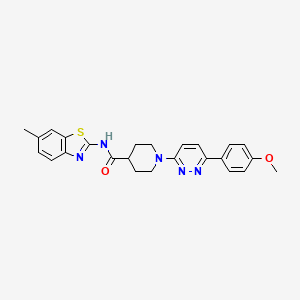 1-(6-(4-methoxyphenyl)pyridazin-3-yl)-N-(6-methylbenzo[d]thiazol-2-yl)piperidine-4-carboxamide