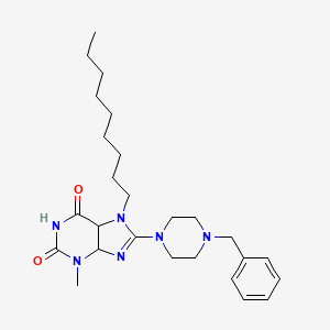 8-(4-benzylpiperazin-1-yl)-3-methyl-7-nonyl-2,3,6,7-tetrahydro-1H-purine-2,6-dione