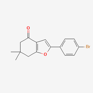 2-(4-Bromophenyl)-6,6-dimethyl-5,6,7-trihydrooxainden-4-one