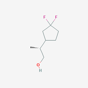(2R)-2-(3,3-Difluorocyclopentyl)propan-1-ol
