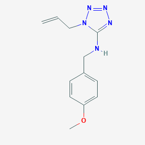 molecular formula C12H15N5O B276600 N-(1-allyl-1H-tetraazol-5-yl)-N-(4-methoxybenzyl)amine 