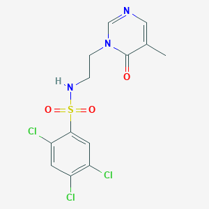 2,4,5-trichloro-N-(2-(5-methyl-6-oxopyrimidin-1(6H)-yl)ethyl)benzenesulfonamide