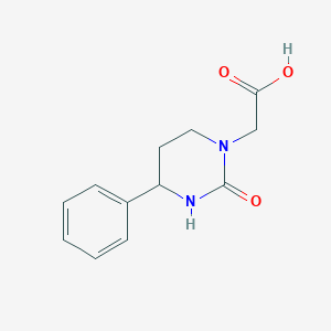 molecular formula C12H14N2O3 B2766006 2-(2-Oxo-4-phenyl-1,3-diazinan-1-yl)acetic acid CAS No. 1785450-15-8