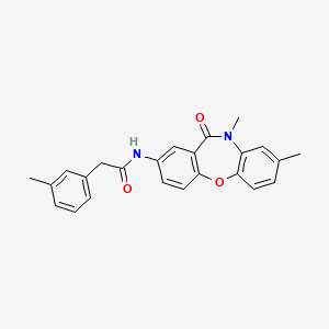 N-(8,10-dimethyl-11-oxo-10,11-dihydrodibenzo[b,f][1,4]oxazepin-2-yl)-2-(m-tolyl)acetamide
