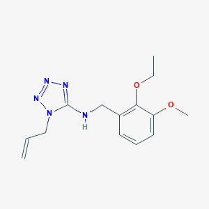molecular formula C14H19N5O2 B276602 N-(1-allyl-1H-tetraazol-5-yl)-N-(2-ethoxy-3-methoxybenzyl)amine 