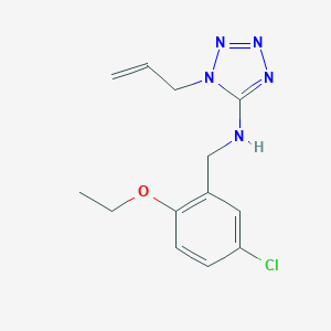 molecular formula C13H16ClN5O B276603 N-(1-allyl-1H-tetraazol-5-yl)-N-(5-chloro-2-ethoxybenzyl)amine 