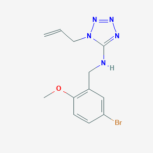 molecular formula C12H14BrN5O B276604 N-(1-allyl-1H-tetraazol-5-yl)-N-(5-bromo-2-methoxybenzyl)amine 